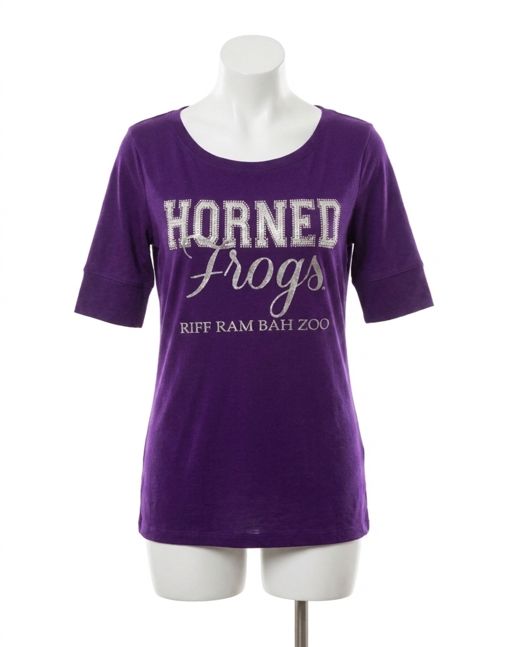 NEW GAMEDAY COUTURE half-sleeve spirit tee in purple